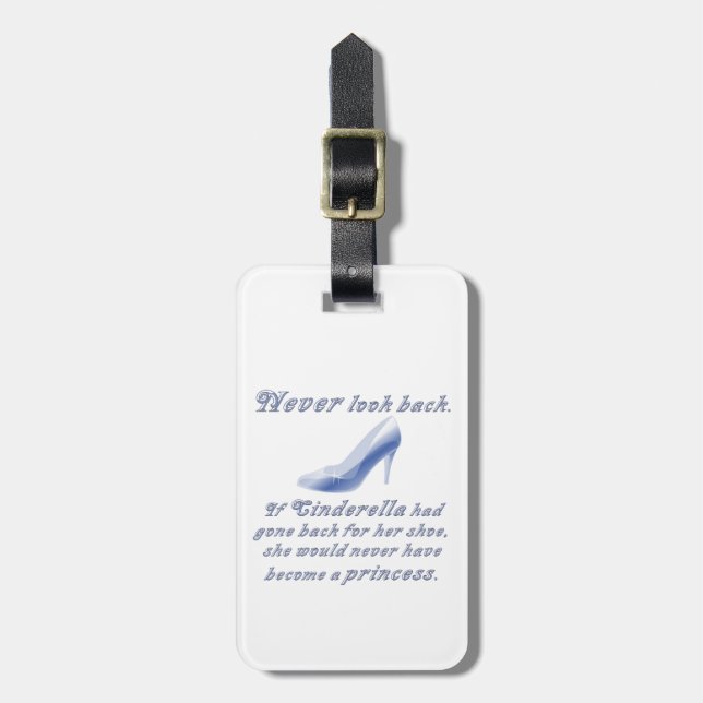 Learn from Cinderella's Shoe Luggage Tag (Front Vertical)