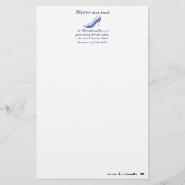 Learn from Cinderella's Shoe Stationery (Front)