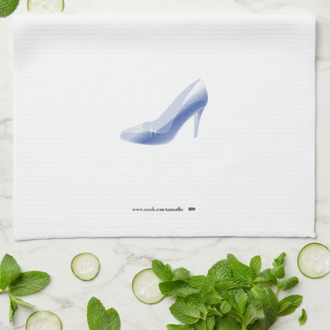Learn from Cinderella's Shoe Tea Towel (Folded)