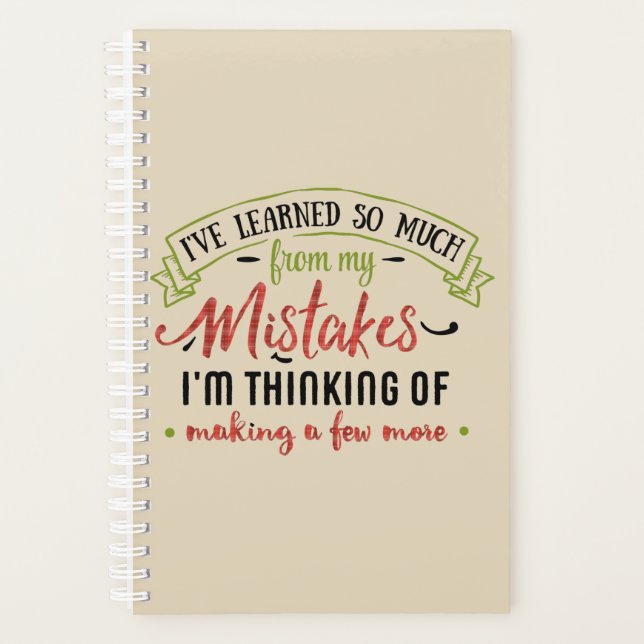 Learn from Mistakes Planner (Front)
