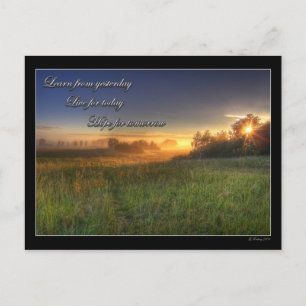 Learn from yesterday.... postcard