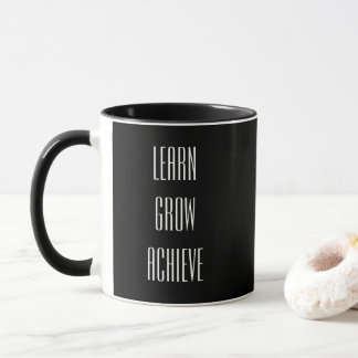Learn, Grow, Achieve Simple Recipe for Success Mug