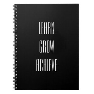 Learn, Grow, Achieve Simple Recipe for Success Notebook