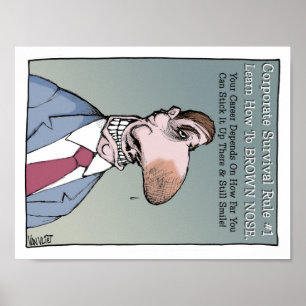 Learn How to Brown Nose Poster