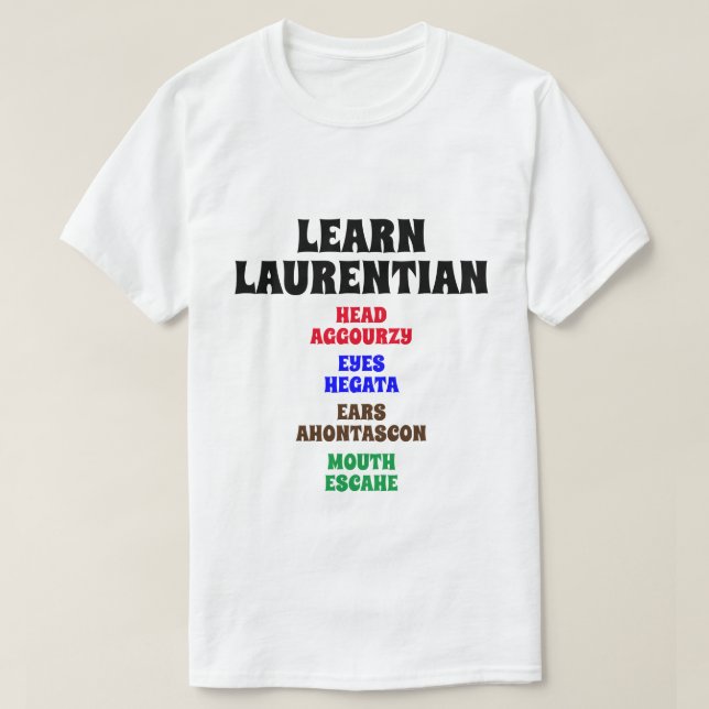Learn Laurentian - Head, Eye, Ear, Mouth T-Shirt (Design Front)