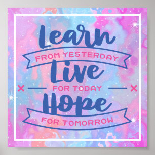 Learn Live Hope Poster