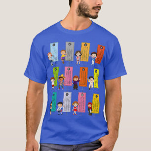 Learn Multiplication Tables  Mat Small Game for Ki T-Shirt