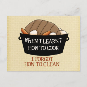 Learn to Cook Postcard