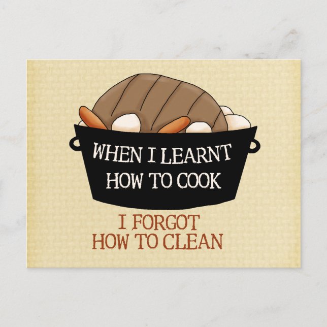 Learn to Cook Postcard (Front)