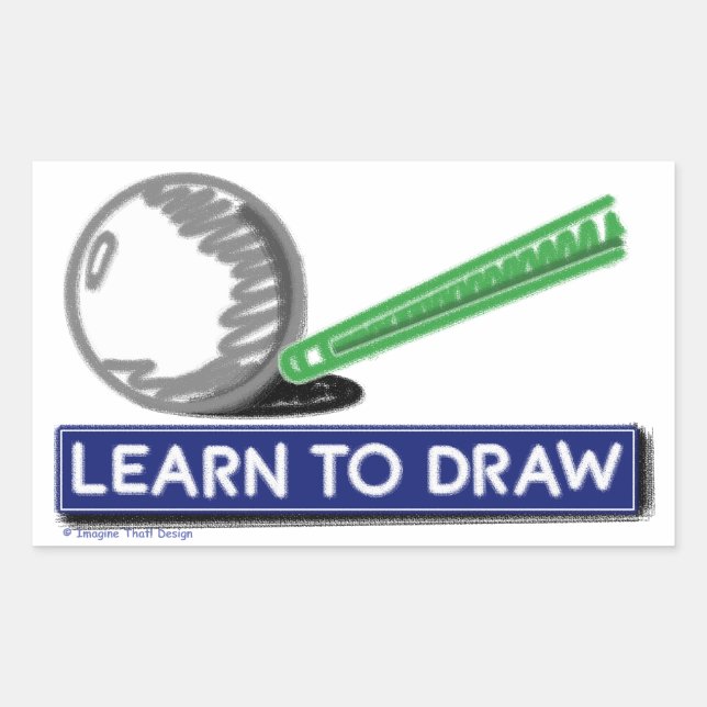 Learn to Draw Rectangular Sticker (Front)
