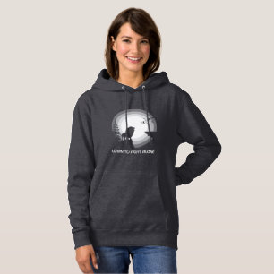 Learn to Fight Alone – Lion Under Moonlight Hoodie