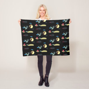 Learn to fly fleece blanket