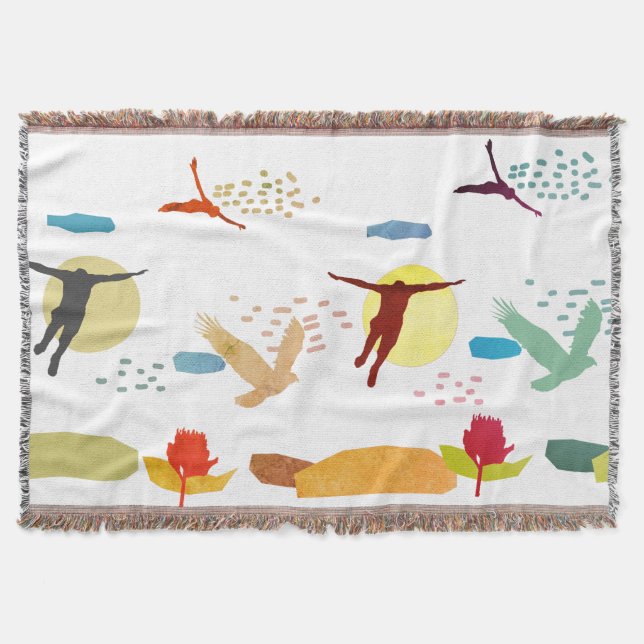 Learn to fly throw blanket (Front)