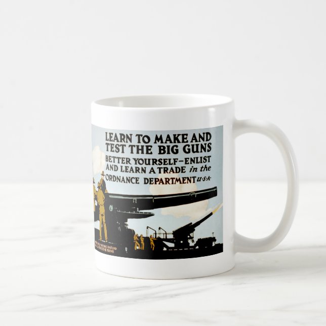 Learn to Make and test the Big Guns! Coffee Mug (Right)