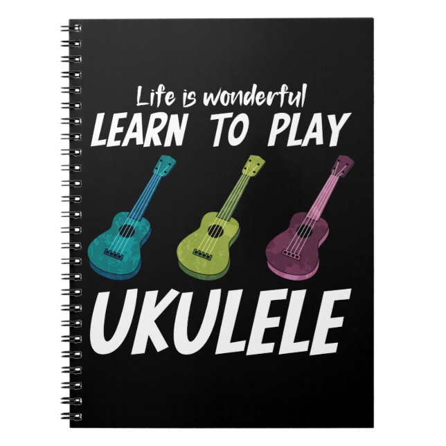 Learn to play Ukulele Notebook (Front)