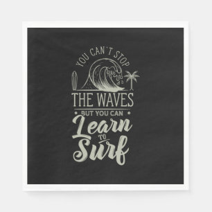 Learn To Surf Napkin
