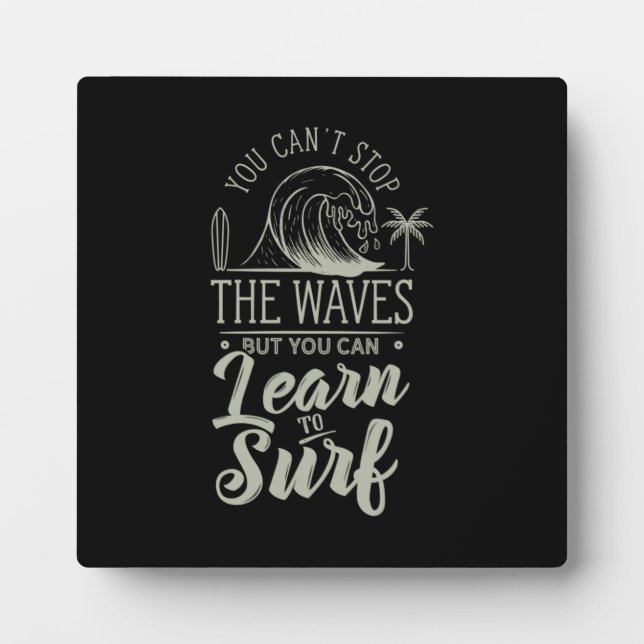 Learn To Surf Plaque (Front)