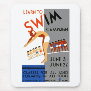 Learn To Swim Mouse Pad