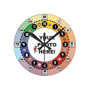 Learn to Tell Time Clock (Small, w/ minute marks)
