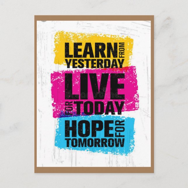 learn today postcard (Front)