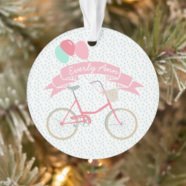 Learned to ride my bicycle Lost the training wheel Ornament (Tree)
