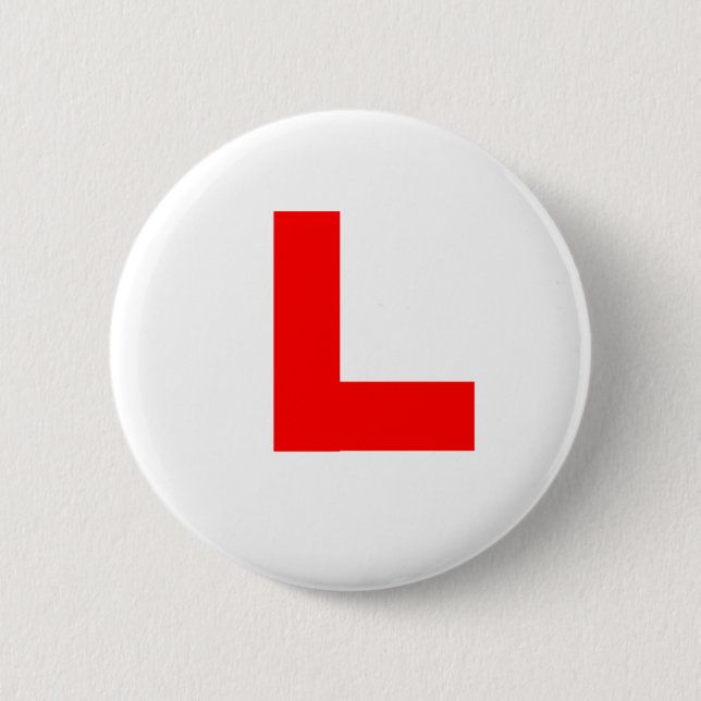 Learner 6 Cm Round Badge (Front)