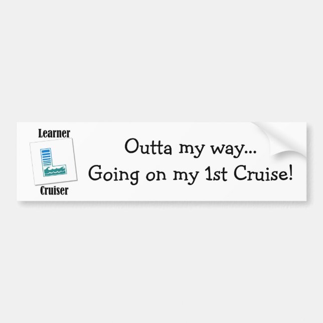 Learner Cruiser Bumper Sticker (Front)