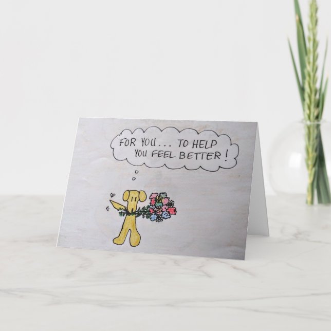 Learner's Feel Better Wishes Get Well Card (Front)