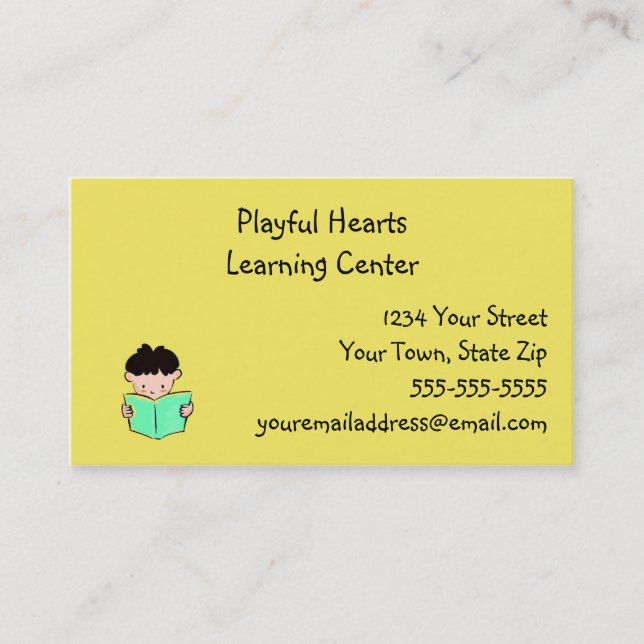 Learning Centre Business Cards (Front)