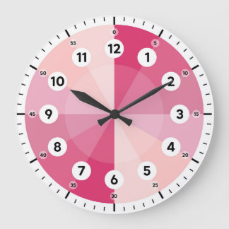 Learning Clock - Telling Time  - Pink Hues