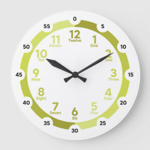 Learning Clock - Yellow Hues