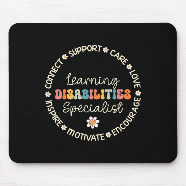 Learning Disabilities Specialist Appreciation Back Mouse Pad (Front)