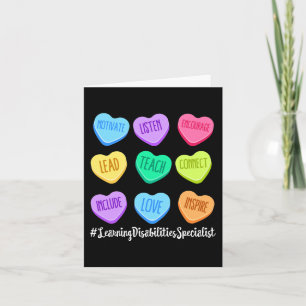 Learning Disabilities Specialist Teacher Valentine Card