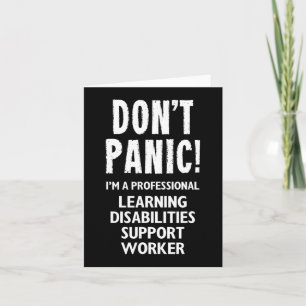 Learning Disabilities Support Worker Card