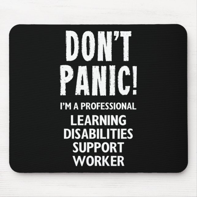 Learning Disabilities Support Worker  Mouse Pad (Front)