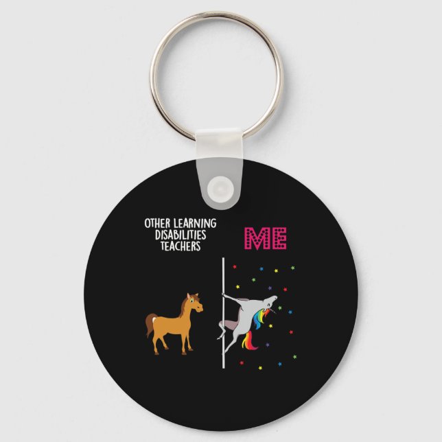 Learning Disabilities Teacher Unicorn Others You  Key Ring (Front)