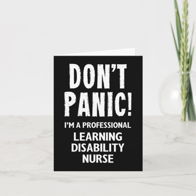 Learning Disability Nurse Disabilities Awareness Card (Front)