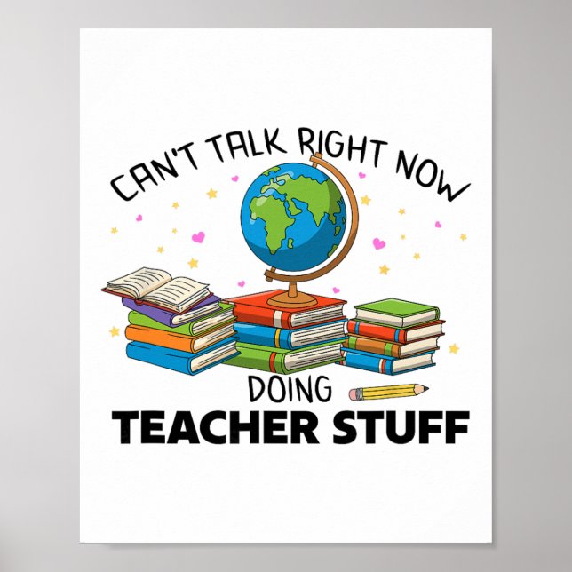 Learning Exams Student Learn Can't Talk Doing Teac Poster (Front)