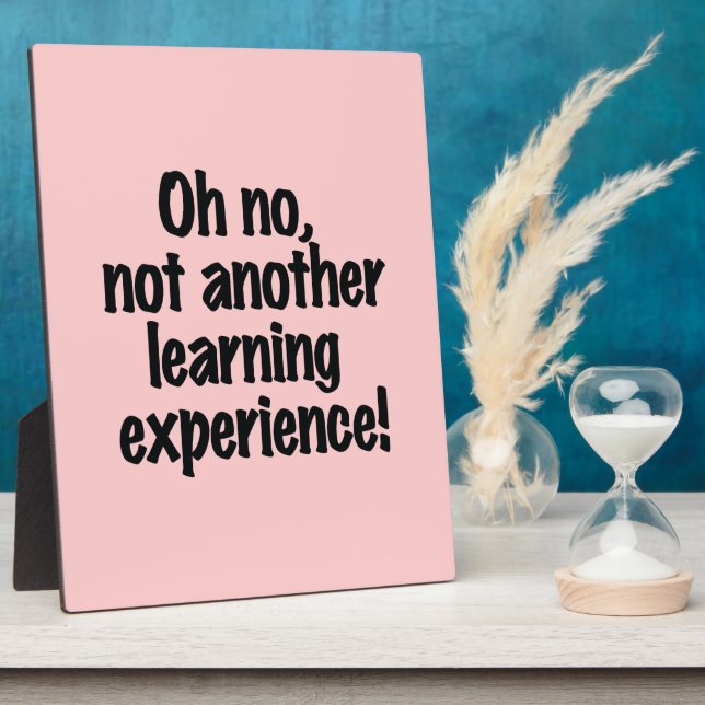 Learning Experience Plaque (Side)