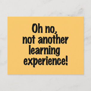 Learning Experience Postcard