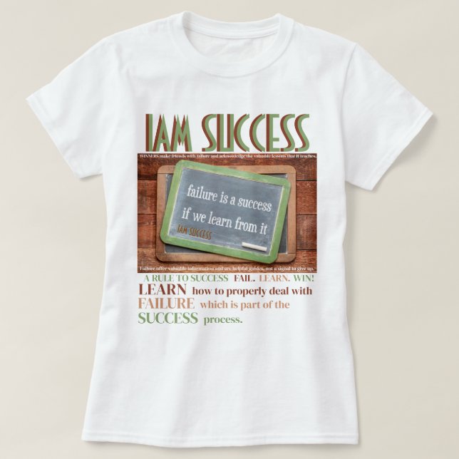 LEARNING FROM FAILURE T-Shirt (Design Front)