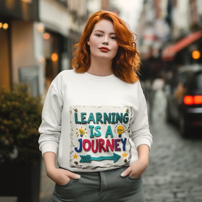 Learning is a Journey" Inspirational T-Shirt (Creator Uploaded)