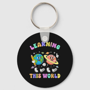Learning Is Out Of This First Day Of School Teache Key Ring