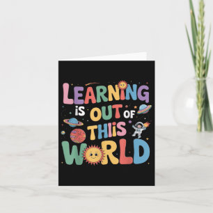 Learning Is Out Of This World Solar System Books L Card