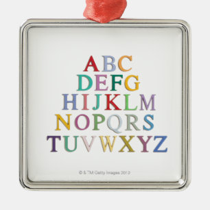learning, letters, alphabet metal tree decoration