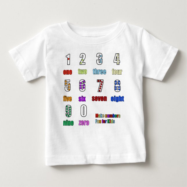 LEARNING NUMBERS FUNTIME BABY T-Shirt (Front)