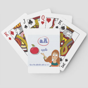 Learning The Alphabet Playing Cards