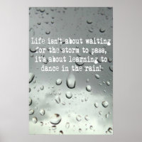 Learning to dance in the rain! Raindrops Photo