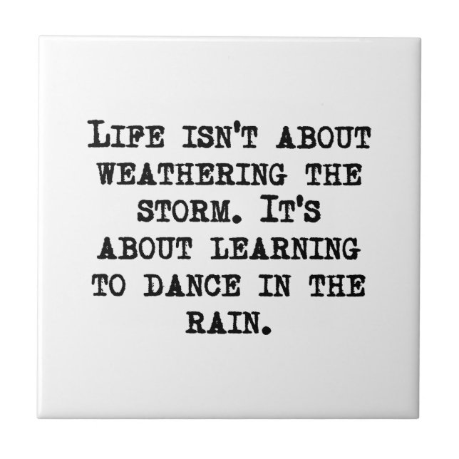 Learning To Dance In The Rain Tile (Front)