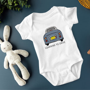 Learning to Drive Custom Baby Fine Jersey T-Shirt Bodysuit